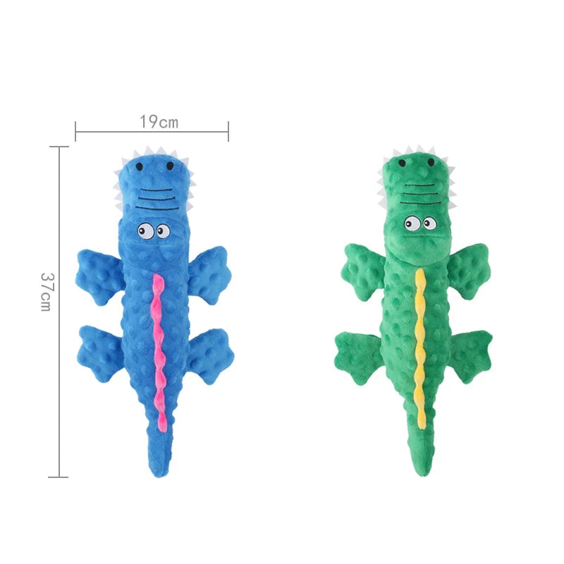 Crocodile Plush Dog Squeaky Toy