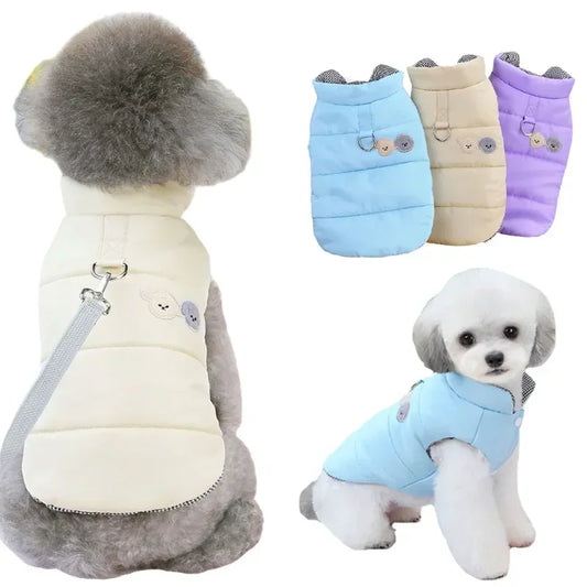 Small dog plush winter jacket