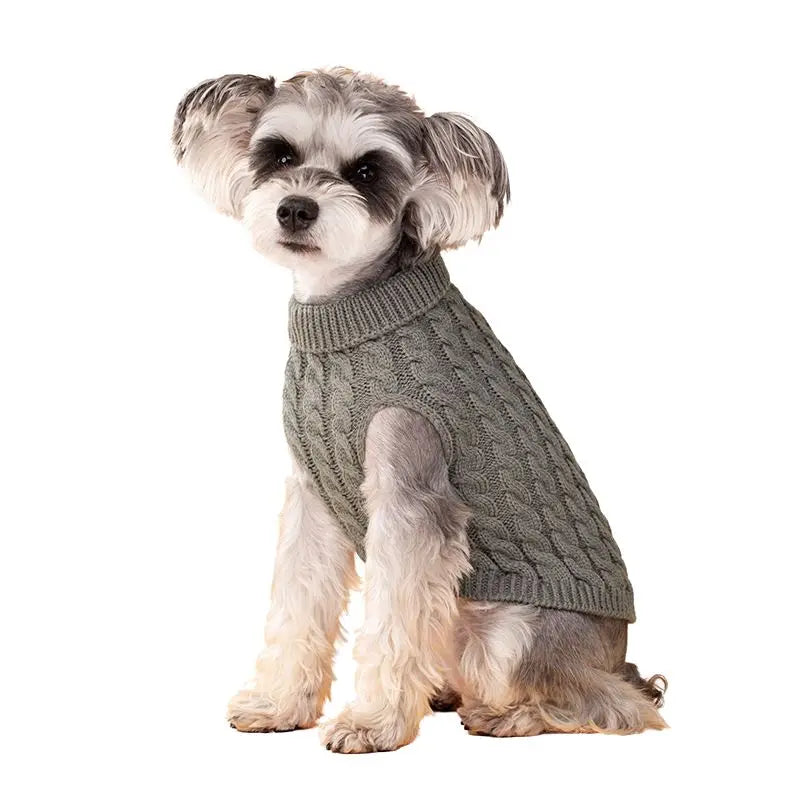 Warm Turtleneck Dog Sweater for Small Dogs/Cats