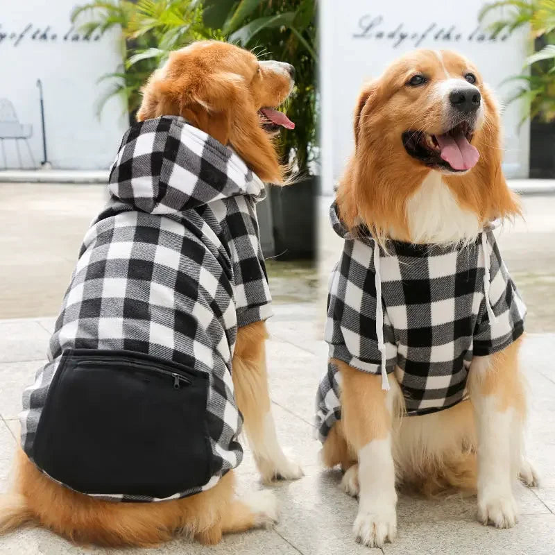 Dog Sweatshirts with hat and pocket