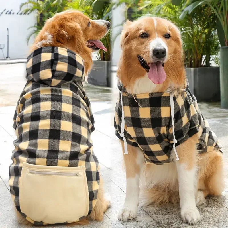 Dog Sweatshirts with hat and pocket