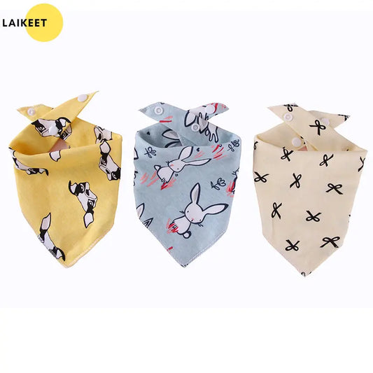 Button-up Dog Bandana / Scarf / Neckerchief (Cotton)