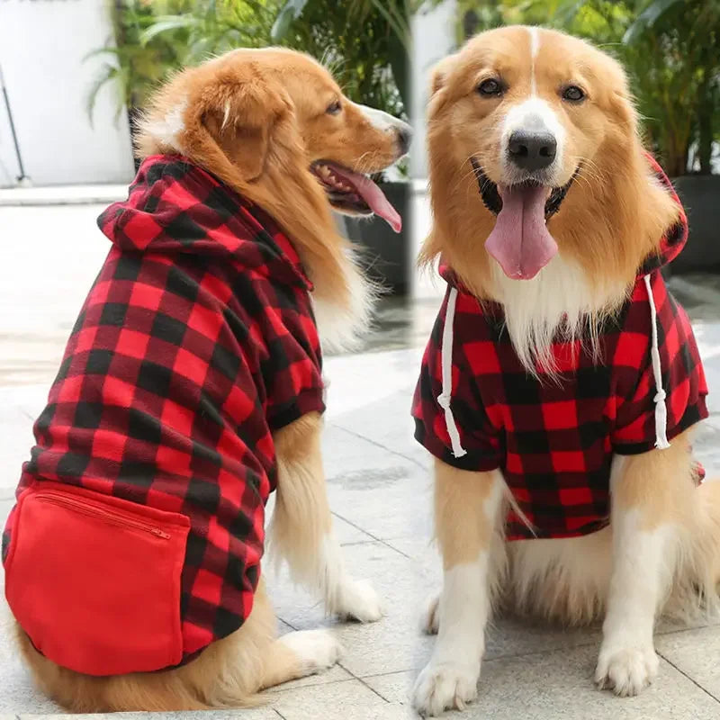 Dog Sweatshirts with hat and pocket