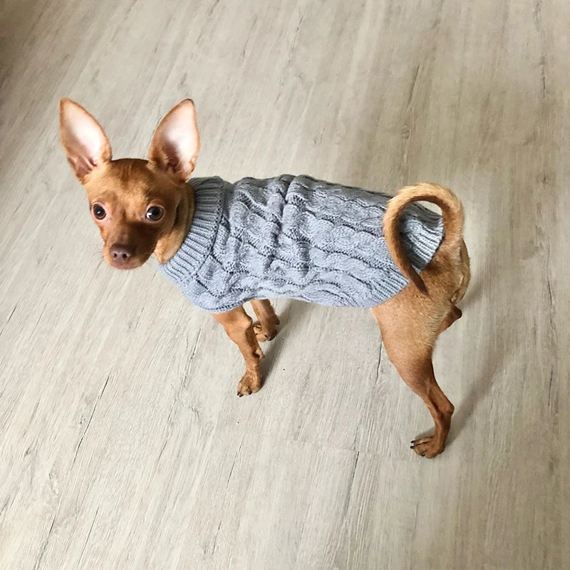 Cable knit Sweater for Small dogs