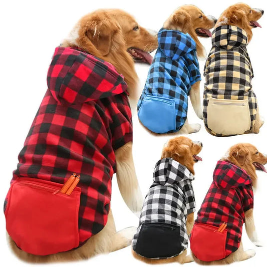 Dog Sweatshirts with hat and pocket